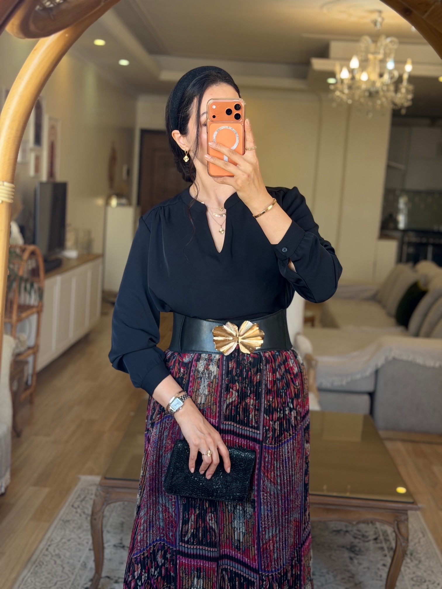 دامن ونوشه و شومیز کرشمه